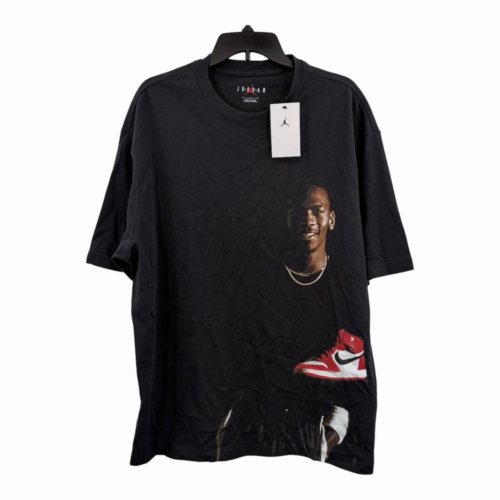 NIKE AIR JORDAN STATEMENT 1985 Crew-Neck T-Shirt (HQ2666 045 Men's Size Large